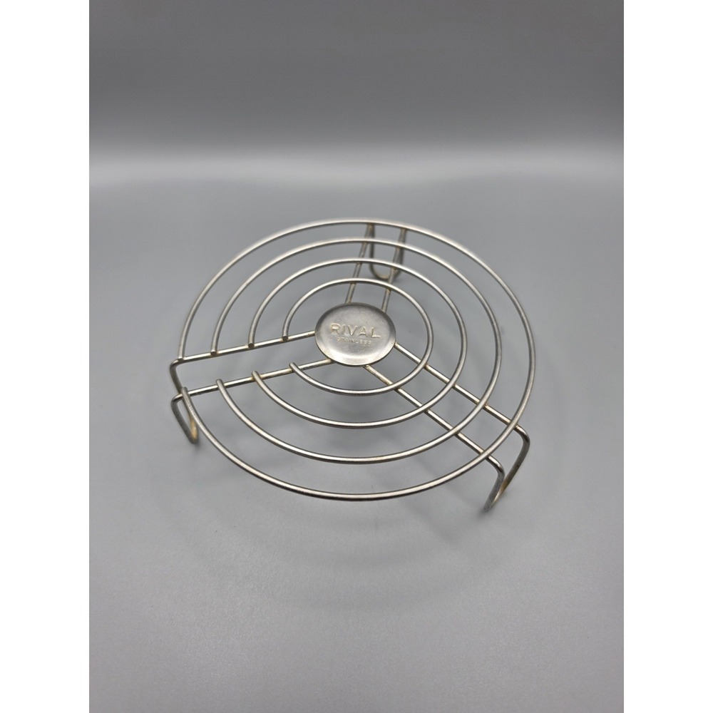 Vintage Rival 3802 Stainless Steel Wire Rack Trivet Crock Pot Insert 6"